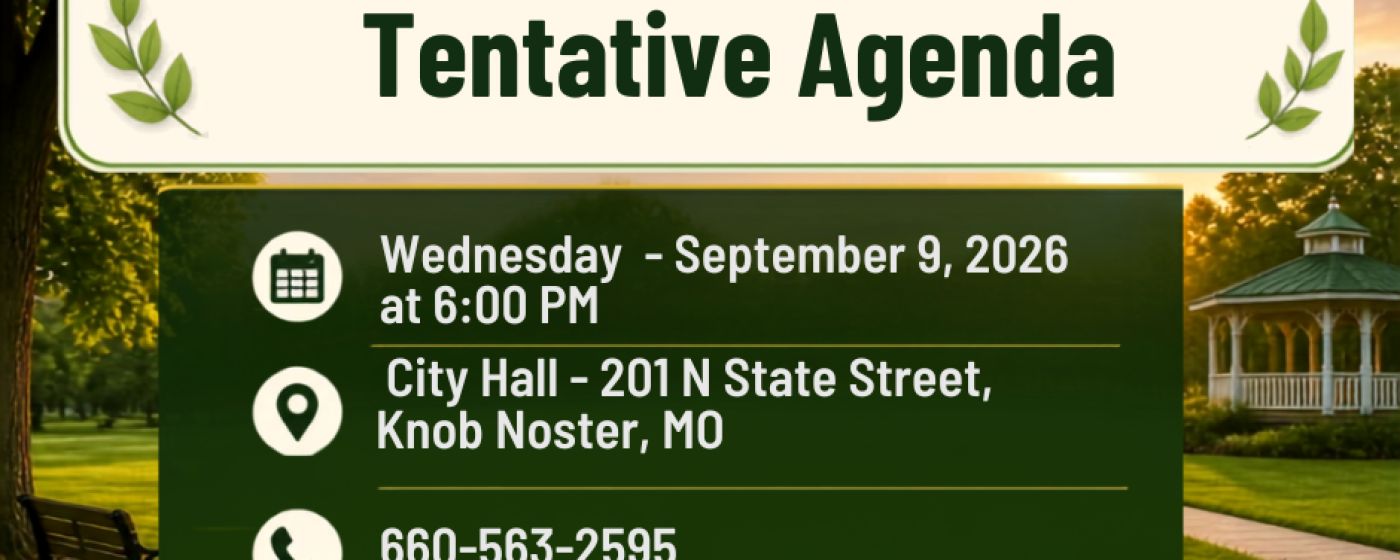 Knob Noster Park and Rec meeting post 1